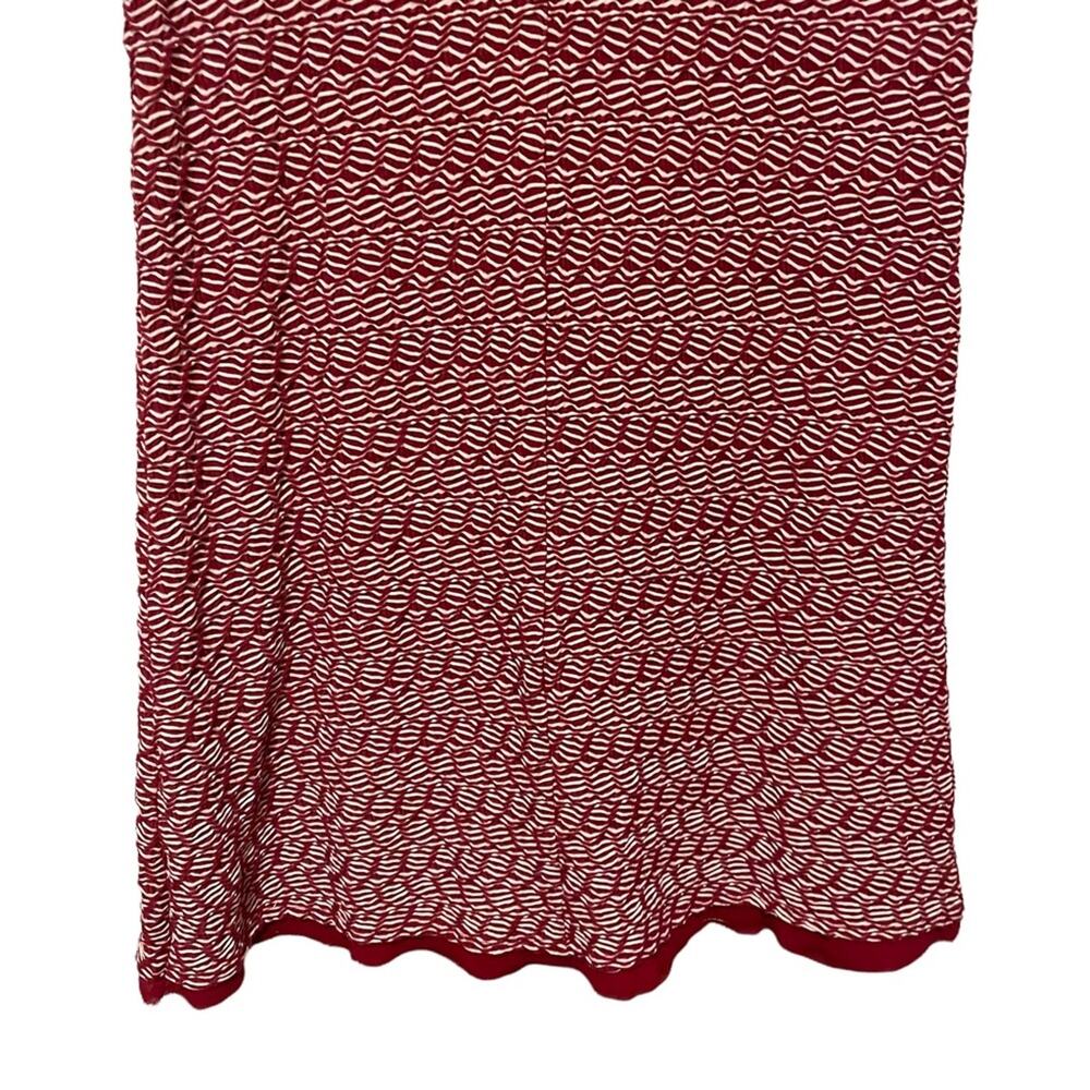 Anthropologie Maeve Dora Dress Red &‎ White Short Sleeve - Picture 7 of 8